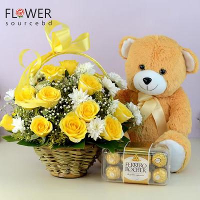 Yellow Bouquet Gift Hamper